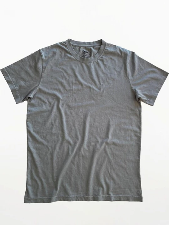 Foto van product A Question Of (AQO) Shirt 'Anders Tee Garment Dyed' grijs