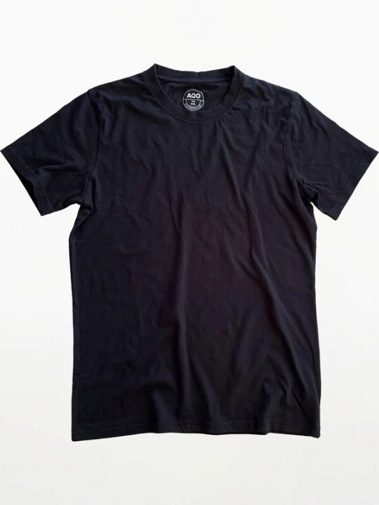 Foto van product A Question Of (AQO) Shirt 'Anders Tee Garment Dyed' zwart