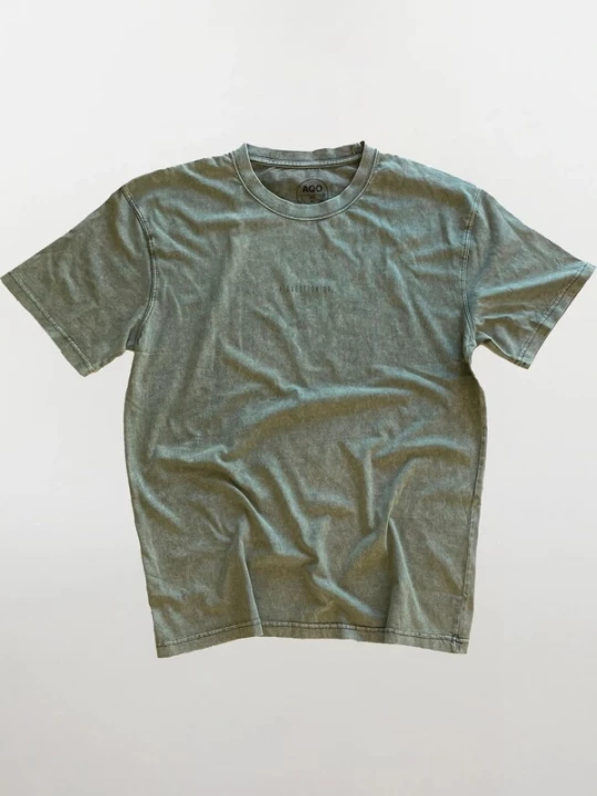 Foto van product A Question Of (AQO) Shirt 'Ozzy Tee Acid' groen