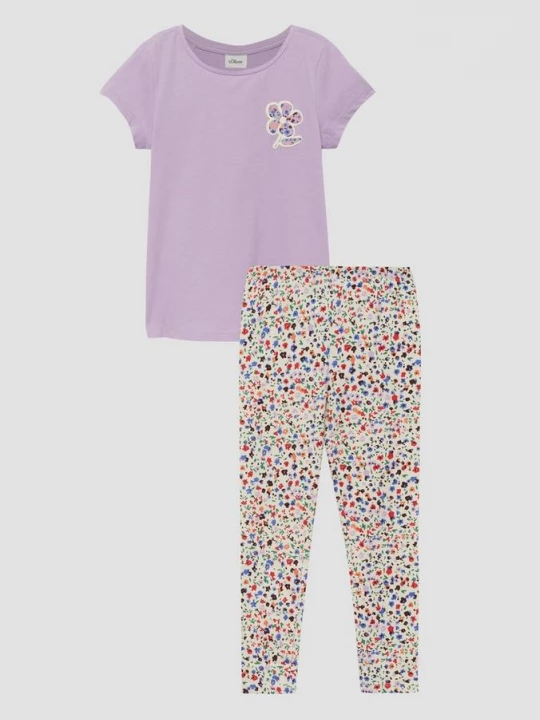 Foto van product A-vorm T-shirt en leggingset met all-over print s.Oliver