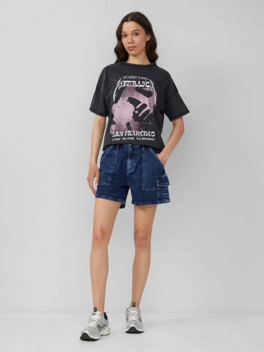 Foto van product ABBY / HOOG MODEL / SHORTS QS blauw