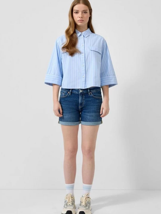 Foto van product Abby / Mid Rise denim shorts QS blauw