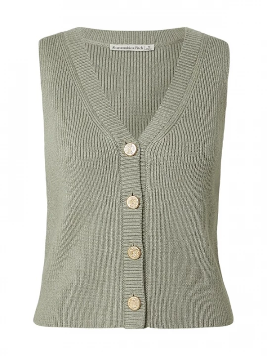 Foto van product Abercrombie & Fitch Gebreide bodywarmer pastelgroen