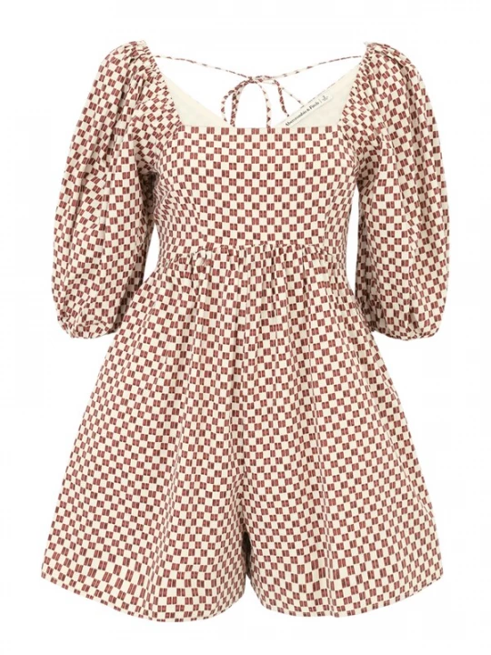 Foto van product Abercrombie & Fitch Jumpsuit oker / wit