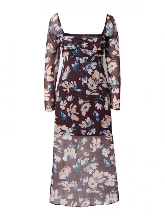 Foto van product Abercrombie & Fitch Jurk donkerbruin / gemengde kleuren