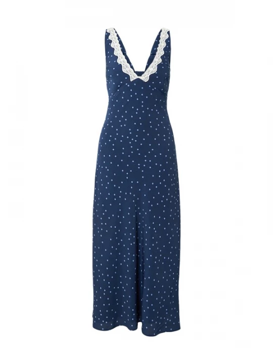 Foto van product Abercrombie & Fitch Jurk navy / opaal / wit