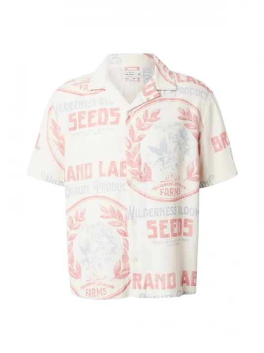 Foto van product Abercrombie & Fitch Overhemd duifblauw / rood gemêleerd / offwhite