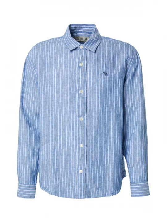 Foto van product Abercrombie & Fitch Overhemd 'FEB4' blauw / wit