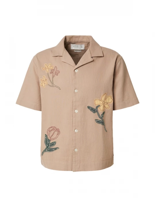 Foto van product Abercrombie & Fitch Overhemd lichtbruin / geel / groen / rood