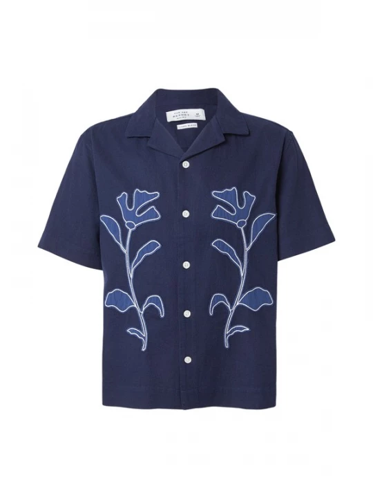 Foto van product Abercrombie & Fitch Overhemd navy / donkerblauw / wit