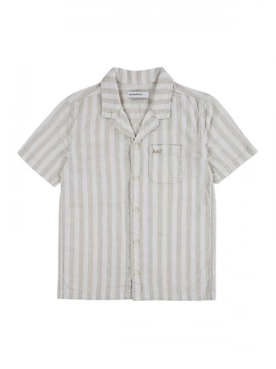 Foto van product Abercrombie & Fitch Overhemd taupe / lichtgrijs