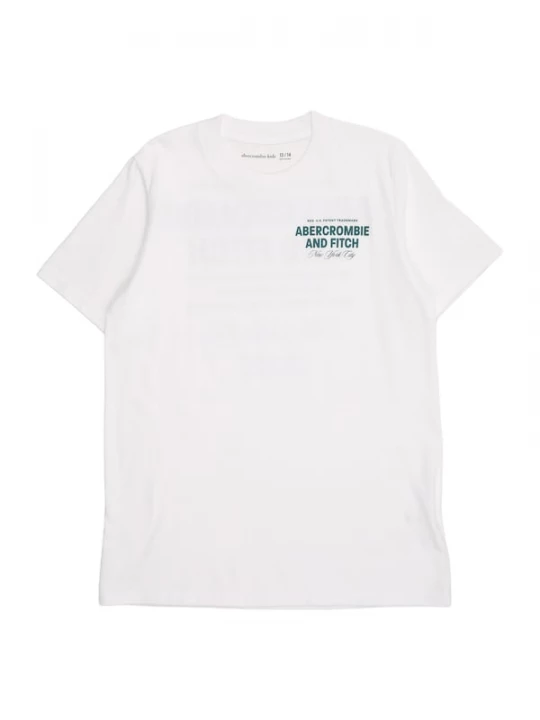 Foto van product Abercrombie & Fitch Shirt 'CITY STACK' smaragd / wit
