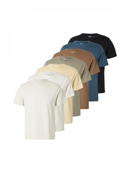 Foto van product Abercrombie & Fitch Shirt 'CLASSIC ESSENTIAL' donkerblauw / bruin / pasteelgeel / lichtgrijs / olijfgroen / zwart / wit