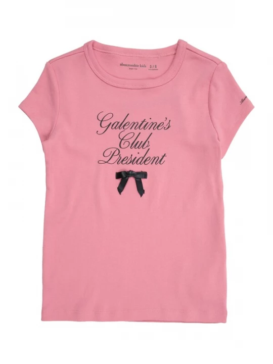 Foto van product Abercrombie & Fitch Shirt 'Galentine's Club' pitaja roze / zwart