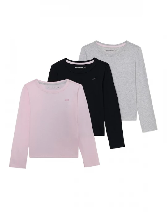 Foto van product Abercrombie & Fitch Shirt grijs gemêleerd / rosa / zwart