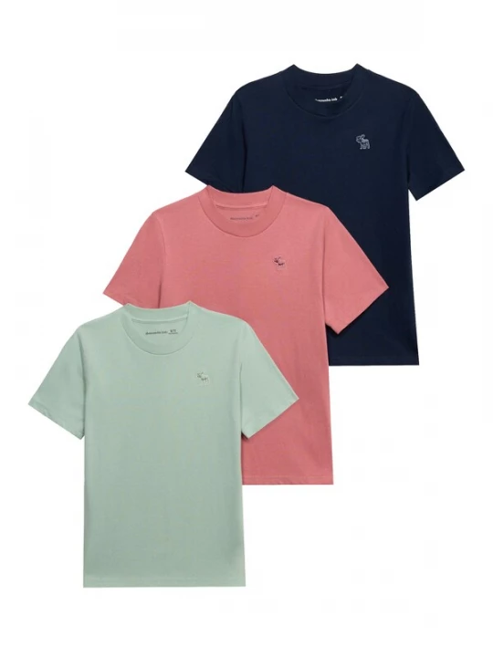 Foto van product Abercrombie & Fitch Shirt navy / pastelgroen / lichtrood