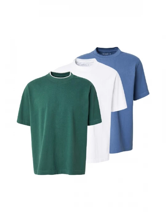Foto van product Abercrombie & Fitch Shirt opaal / smaragd / wit