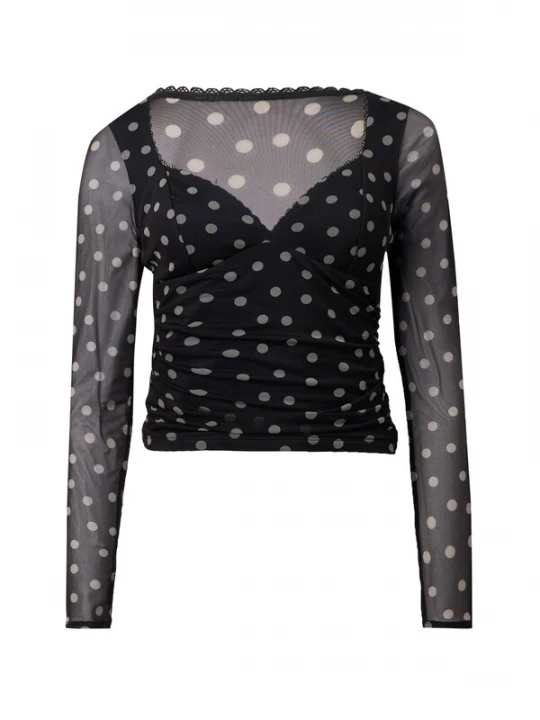 Foto van product Abercrombie & Fitch Shirt 'ZOE' zwart / wit