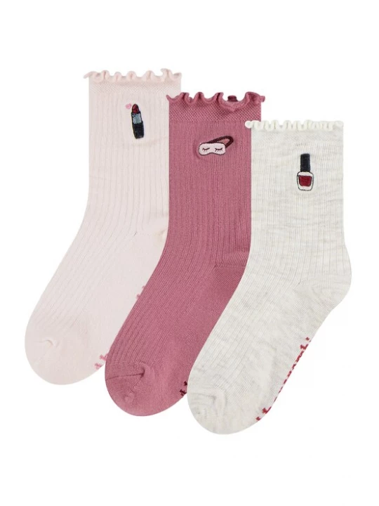 Foto van product Abercrombie & Fitch Sokken beige / magenta / rosé / zwart
