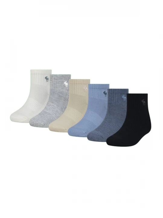 Foto van product Abercrombie & Fitch Sokken sand / blauw gemêleerd / grijs gemêleerd / zwart / wit