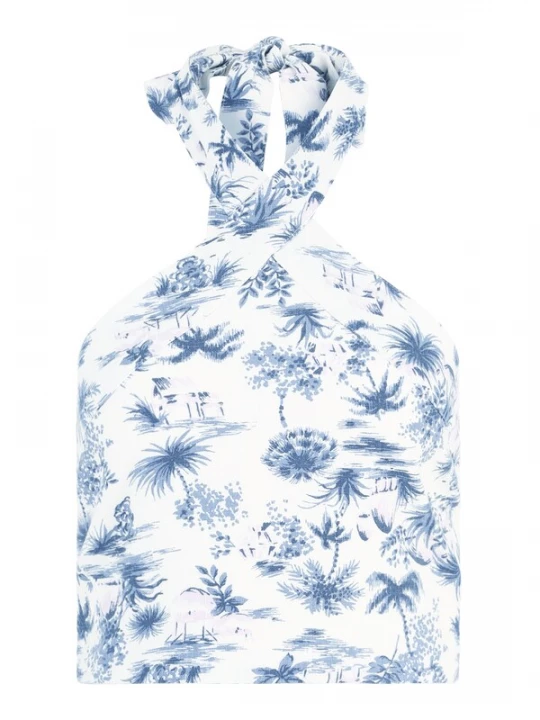 Foto van product Abercrombie & Fitch Top blauw / offwhite