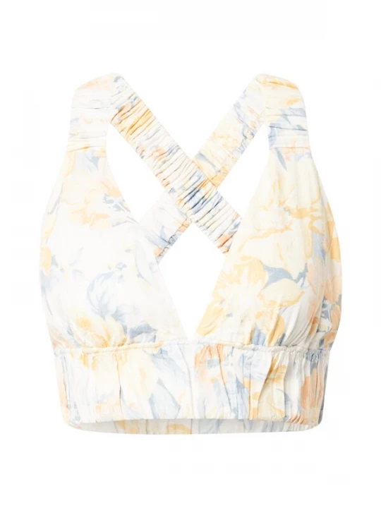 Foto van product Abercrombie & Fitch Top blauw / oranje / wit