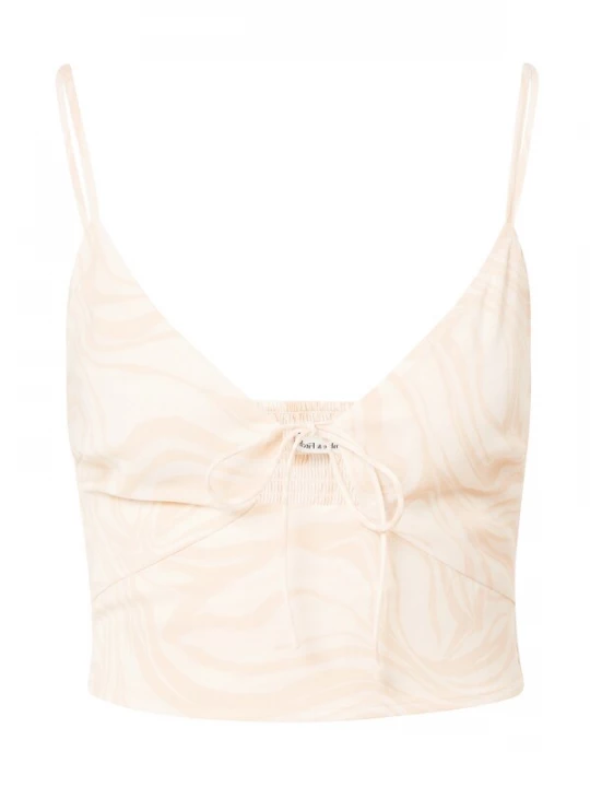 Foto van product Abercrombie & Fitch Top pasteelgeel / wit
