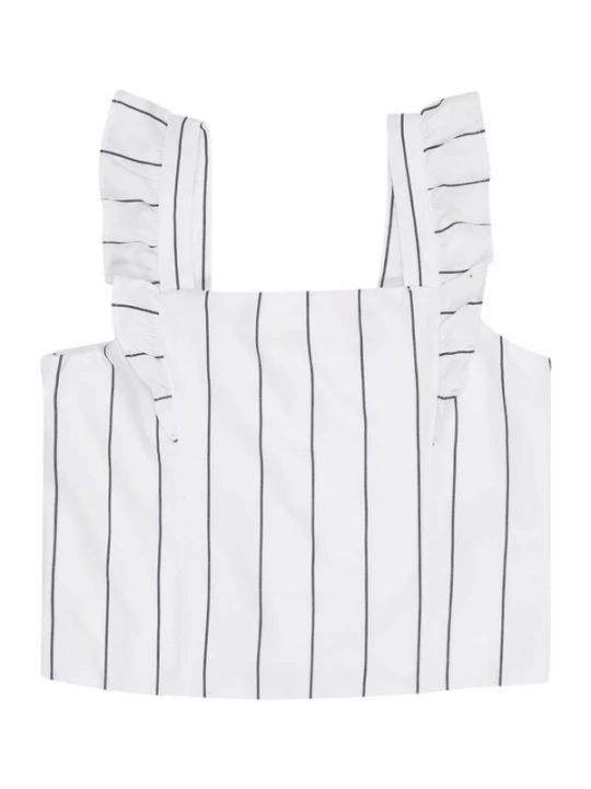 Foto van product Abercrombie & Fitch Top zwart / wit
