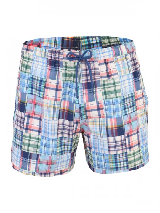 Foto van product Abercrombie & Fitch Zwemshorts lichtblauw / groen / lichtrood / wit