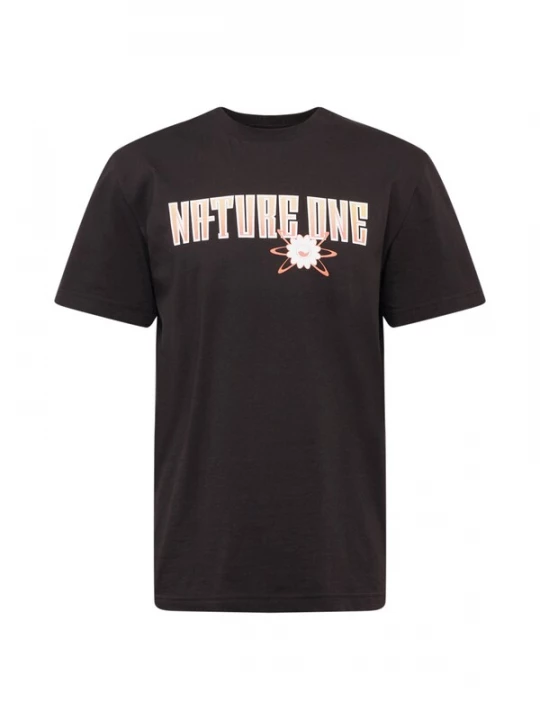 Foto van product ABOUT EVERYONE Shirt 'Nature One' safraan / zwart / wit