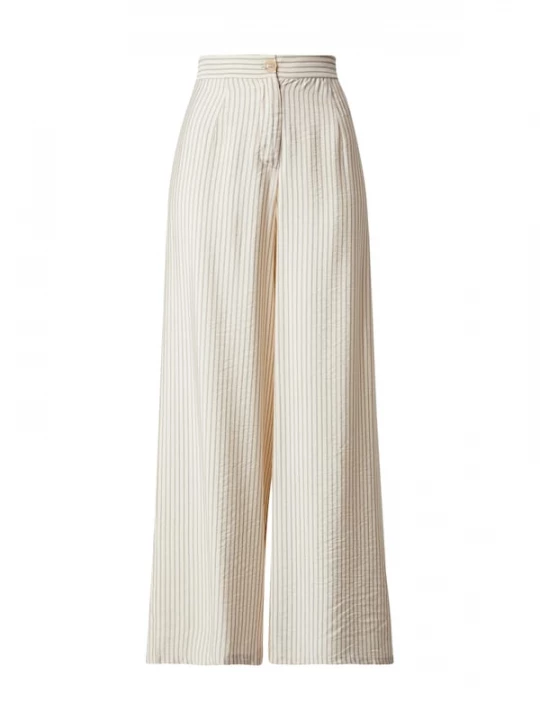 Foto van product ABOUT YOU Bandplooibroek 'Asya' donkergrijs / offwhite