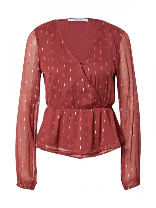 Foto van product ABOUT YOU Blouse 'Esma' roestrood / zilver