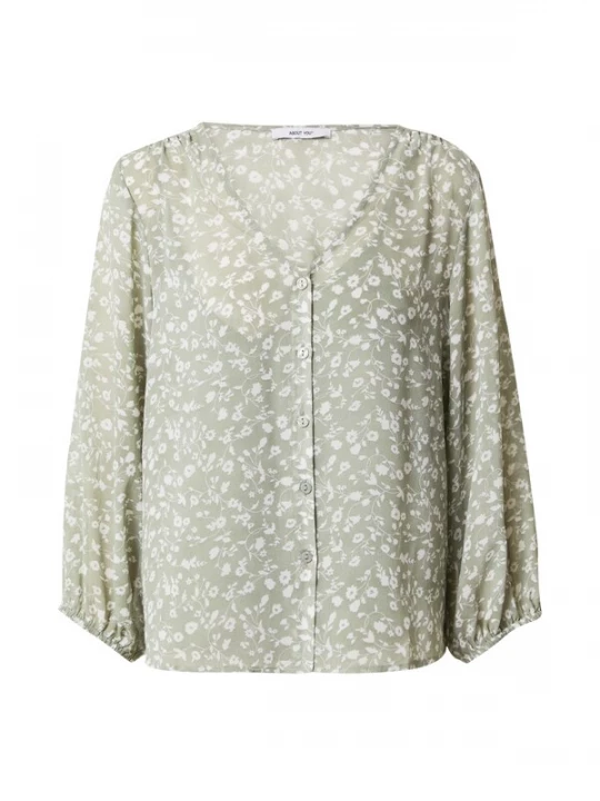 Foto van product ABOUT YOU Blouse 'Marissa' pastelgroen / natuurwit