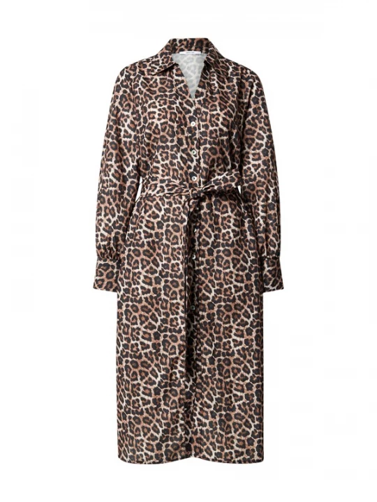Foto van product ABOUT YOU Blousejurk 'Frauke' lichtbeige / bruin / zwart