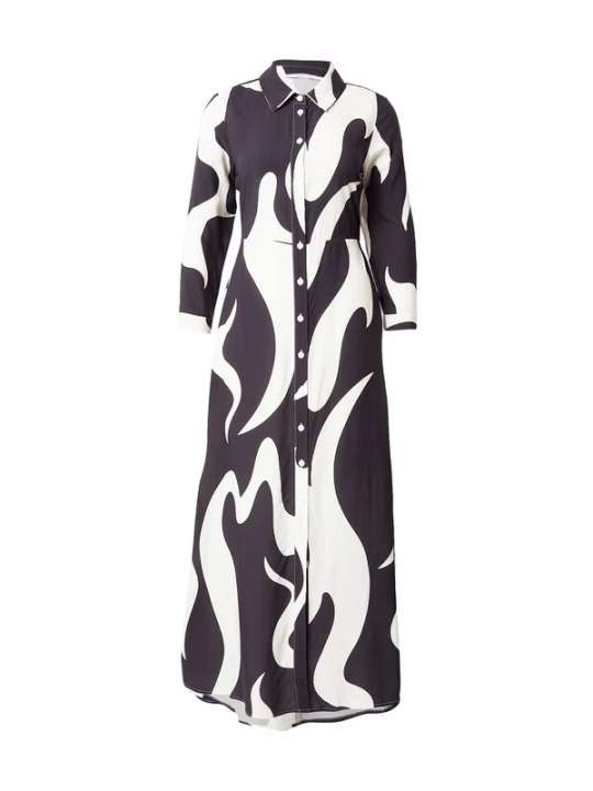 Foto van product ABOUT YOU Blousejurk 'Linn' zwart / wit