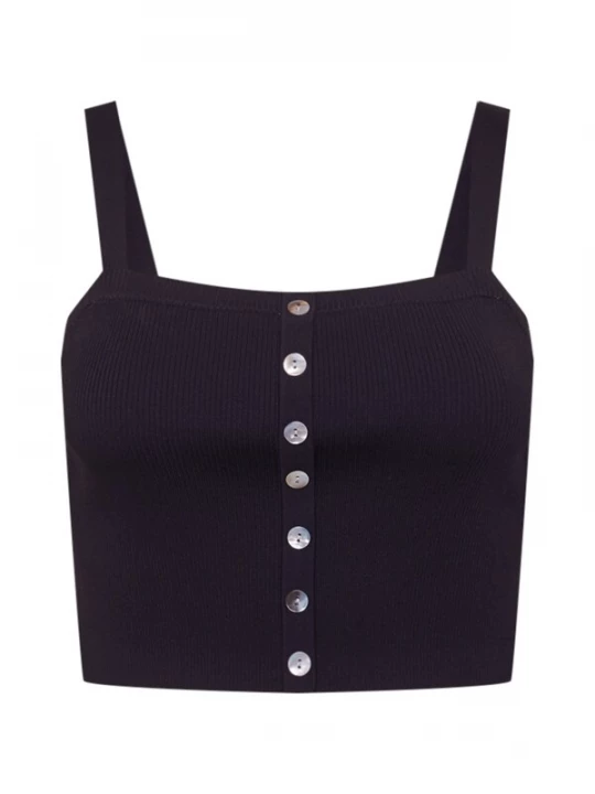 Foto van product ABOUT YOU Curvy Gebreide top 'Luana' zwart