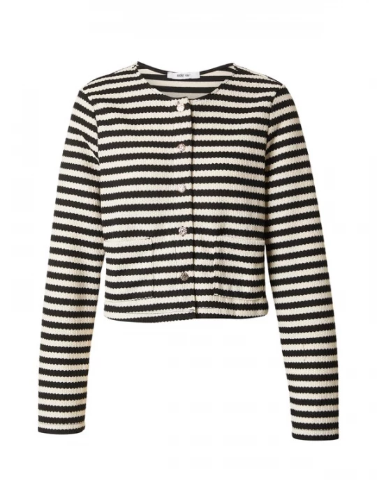 Foto van product ABOUT YOU Gebreid vest 'Cassia' zwart / wit