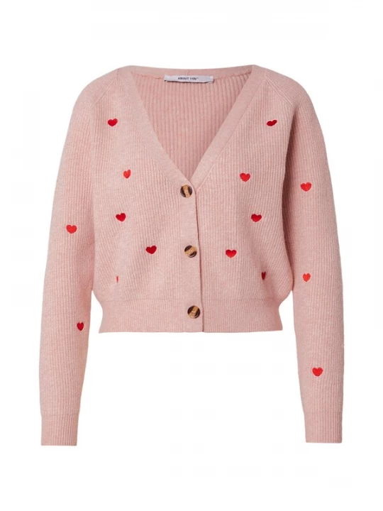 Foto van product ABOUT YOU Gebreid vest 'Lana' rosa / rood