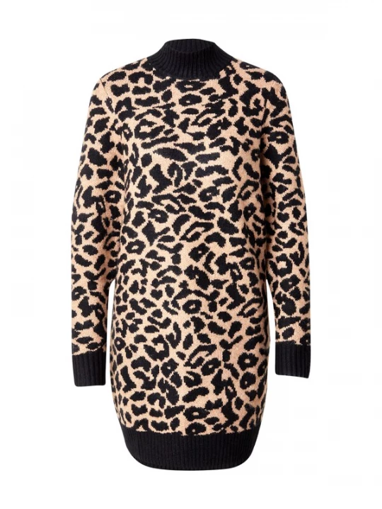 Foto van product ABOUT YOU Gebreide jurk 'Silva' beige / zwart