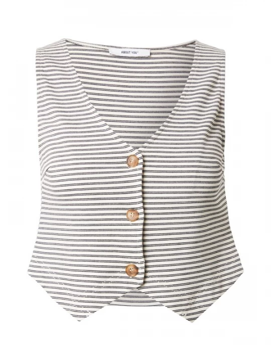 Foto van product ABOUT YOU Gilet 'Thea' zwart / wit