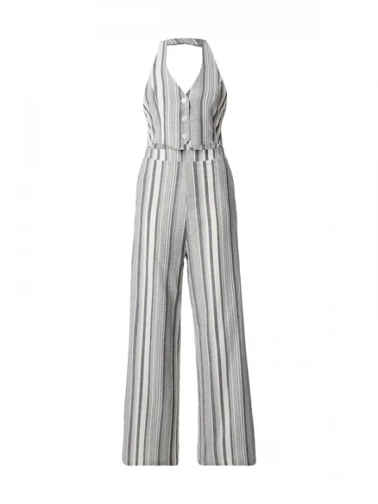Foto van product ABOUT YOU Jumpsuit 'Tia' lichtgrijs / donkergrijs / wit