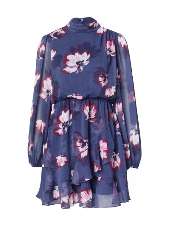 Foto van product ABOUT YOU Jurk 'Nancy Body' donkerblauw / pink / wit