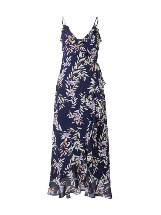 Foto van product ABOUT YOU Jurk 'Soraya' beige / donkerblauw / lavendel