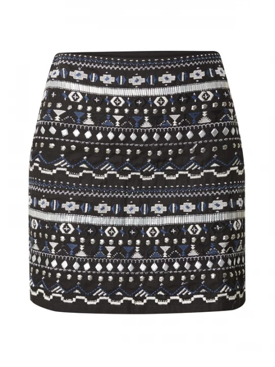 Foto van product ABOUT YOU Rok 'Eva' blauw / zwart