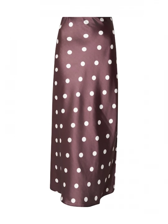 Foto van product ABOUT YOU Rok 'Freya' chocoladebruin / wit