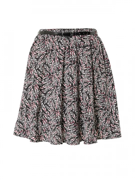 Foto van product ABOUT YOU Rok 'Larina' antraciet / rood / wit