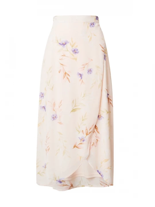 Foto van product ABOUT YOU Rok 'Leona' kastanjebruin / kaki / lila / pastelroze