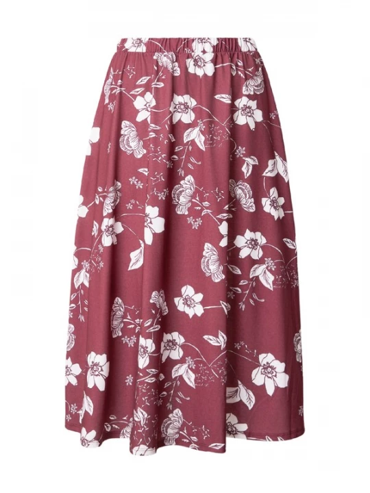 Foto van product ABOUT YOU Rok 'Lisann' bordeaux / wit