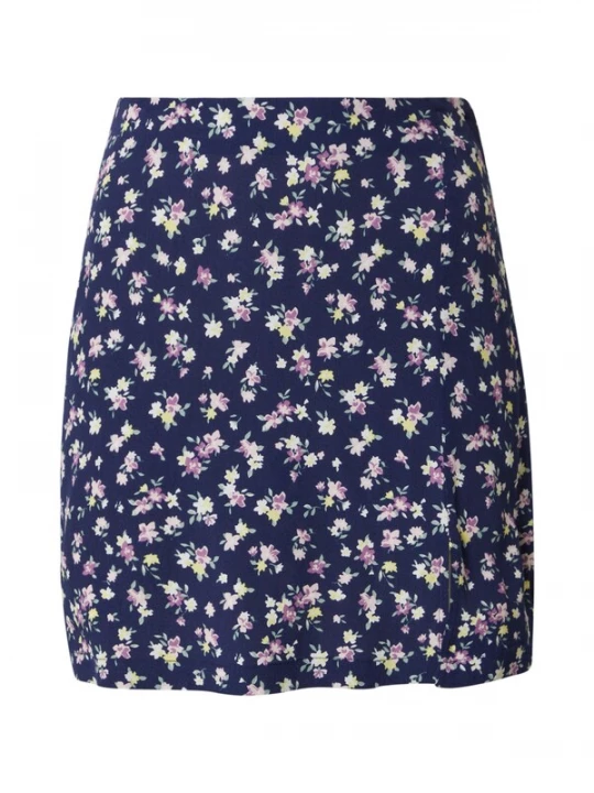 Foto van product ABOUT YOU Rok 'Lotta' donkerblauw / geel / groen / lila