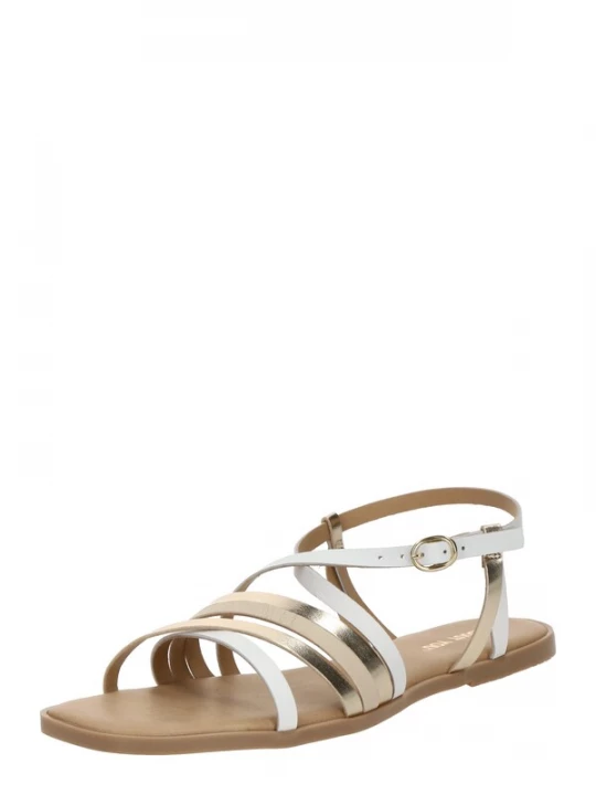 Foto van product ABOUT YOU Sandalen met riem 'Pelin' nude / zilver / wit